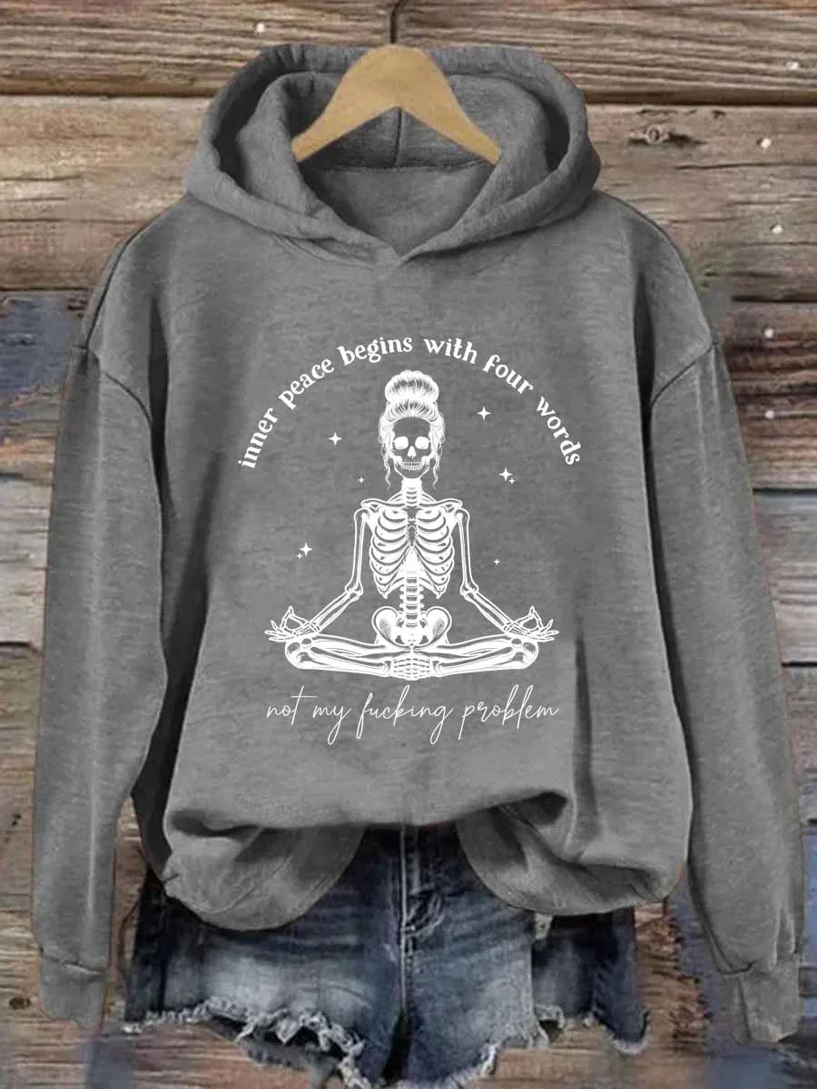 Inner Peace Begins With Four Words Hoodie