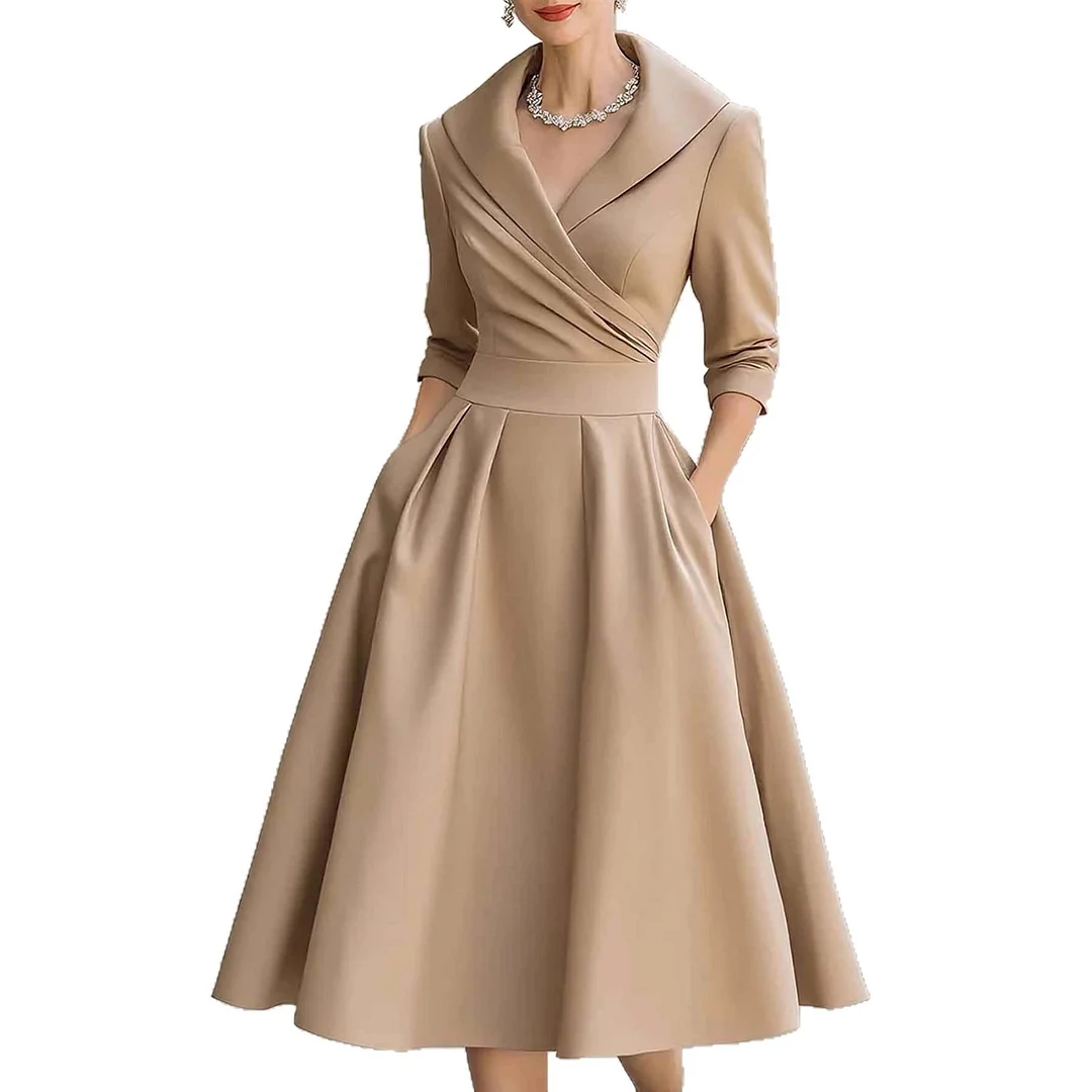 Athvotar Athvotar Elegant Stuff Spring And Autumn Long-Sleeved Belt Dress Explosion
