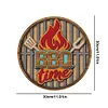 Heure du barbecue - Plaques rondes en m&eacute;tal(30*30cm)