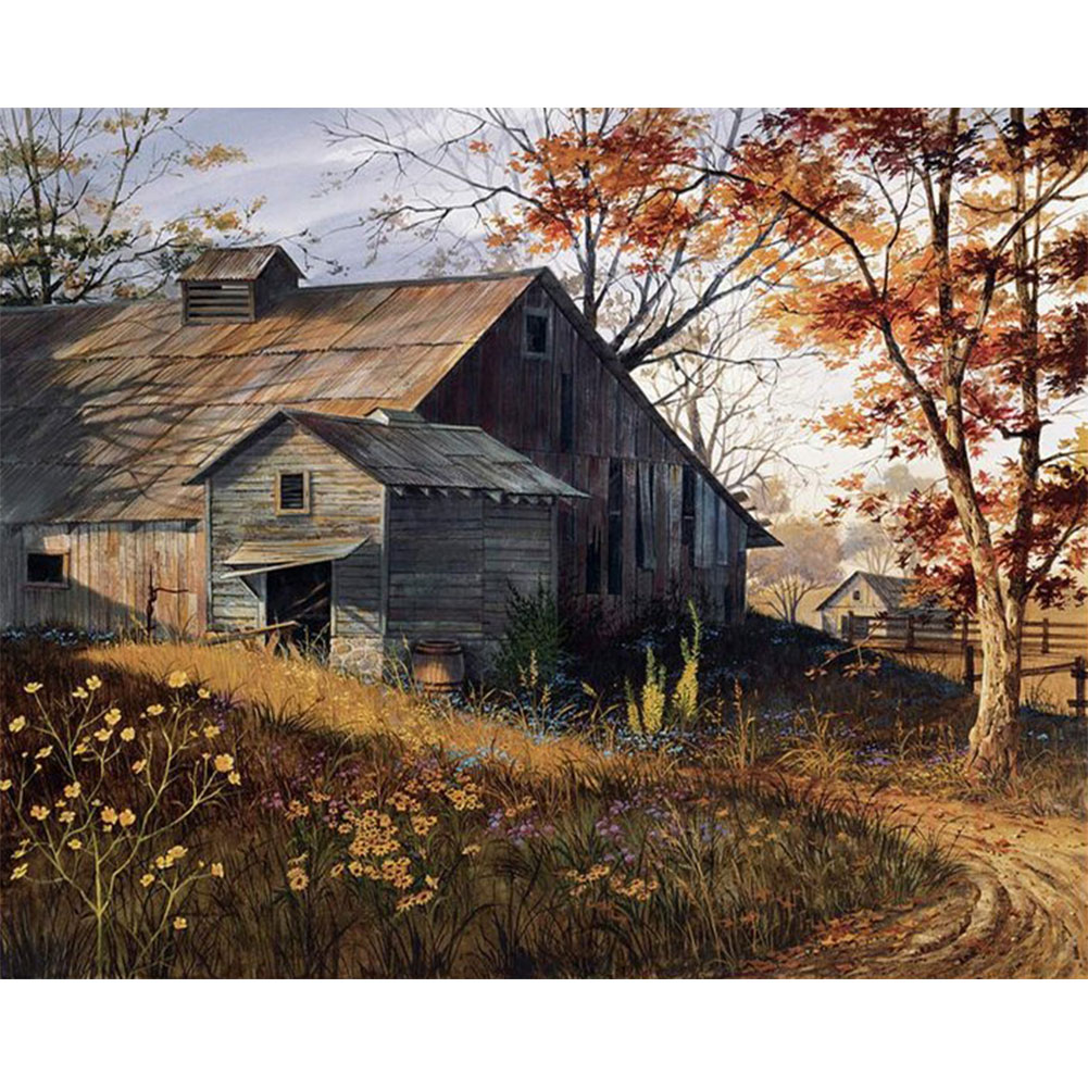 

Autumn House - Round Drill Diamond Painting - 60*50CM (Big Size), 501 Original