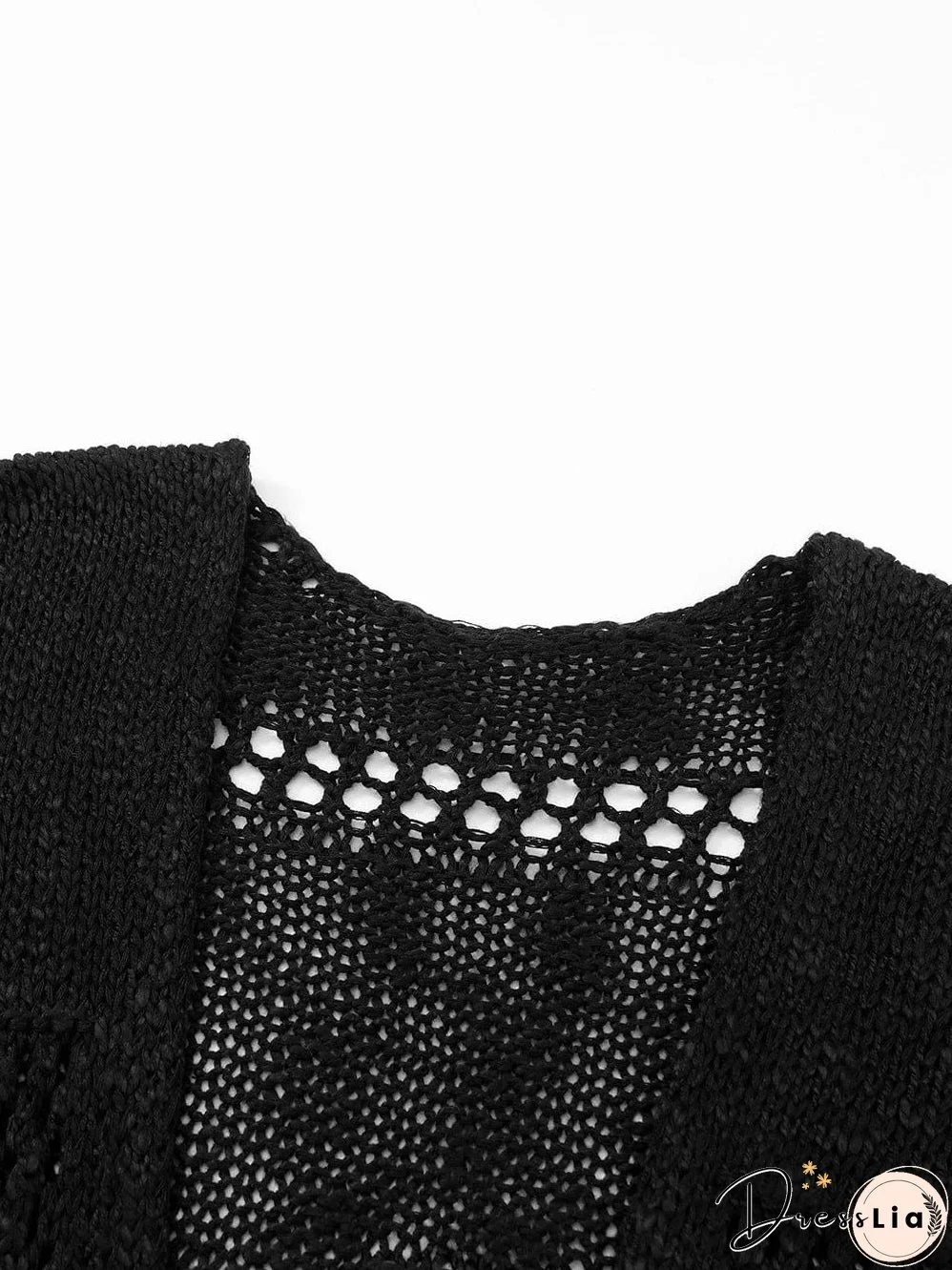 Women's Plus Size Open Knit Cardigan