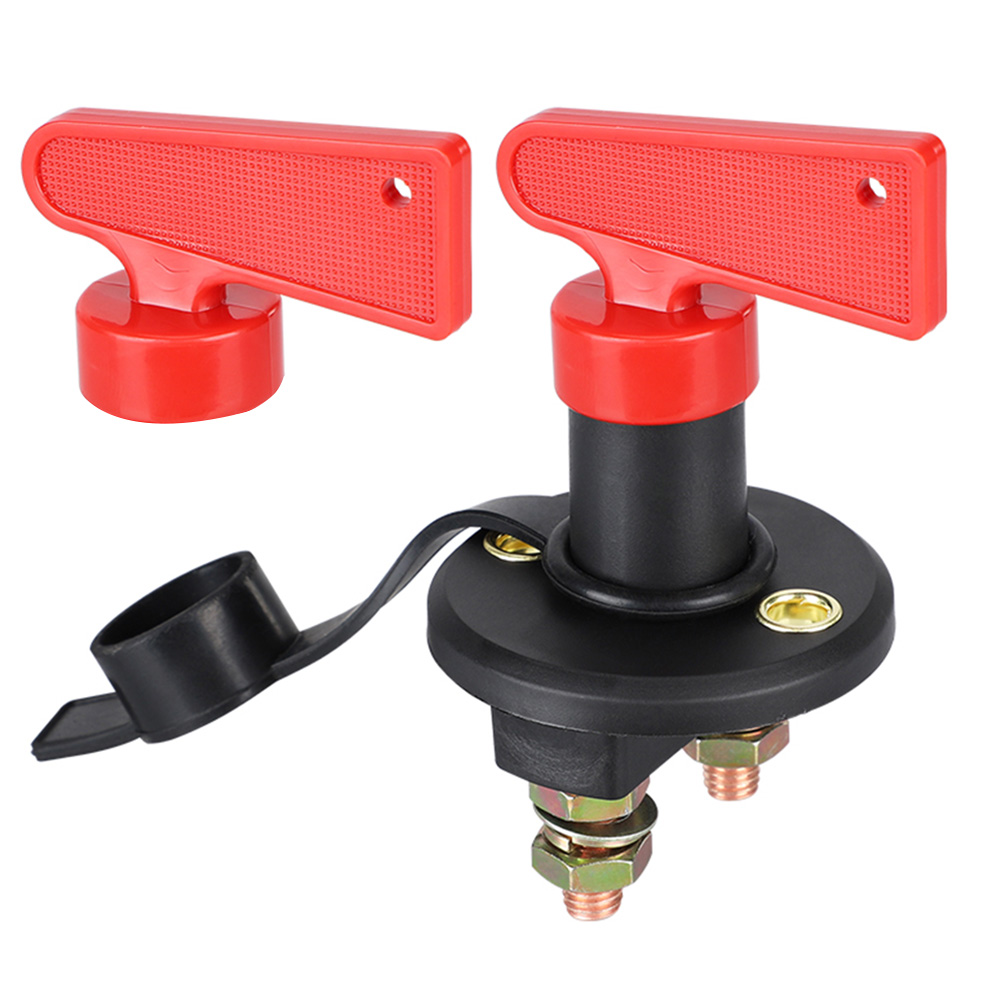 

12V DC Battery Isolator Kill Cut Off Switch with 2 Red Keys for Car Boat RV, 501 Original