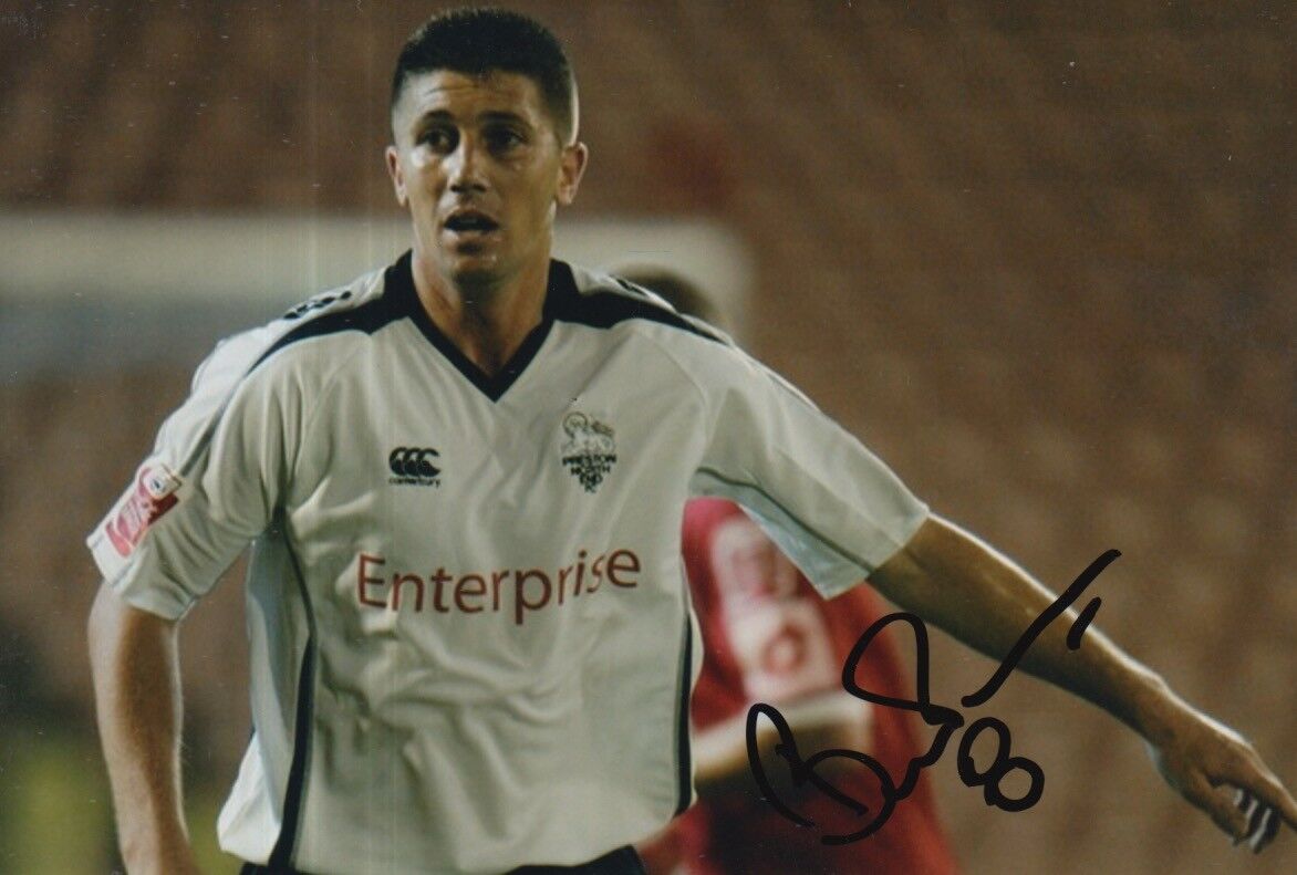 PRESTON NORTH END HAND SIGNED VELICE SUMULIKOSKI 6X4 Photo Poster painting 2.