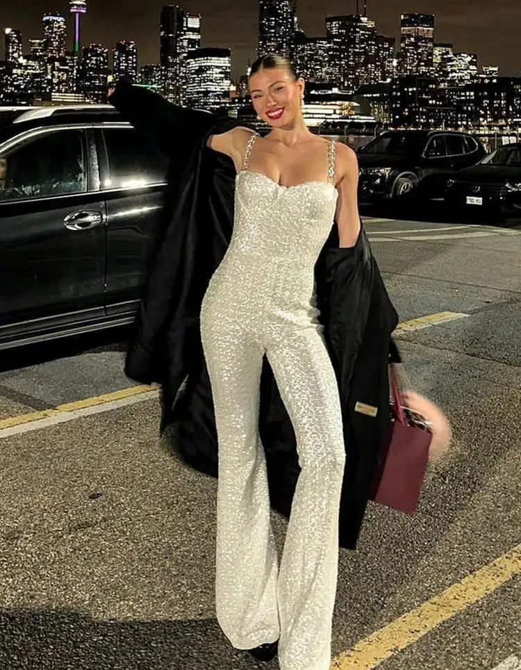 | Corseted Structure Elegant Jumpsuit
