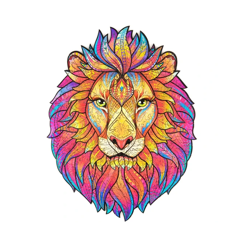 Wooden Lion Jigsaw Puzzle