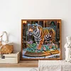 Tiger - speziell geformte Diamantmalerei - 30 * 30cm