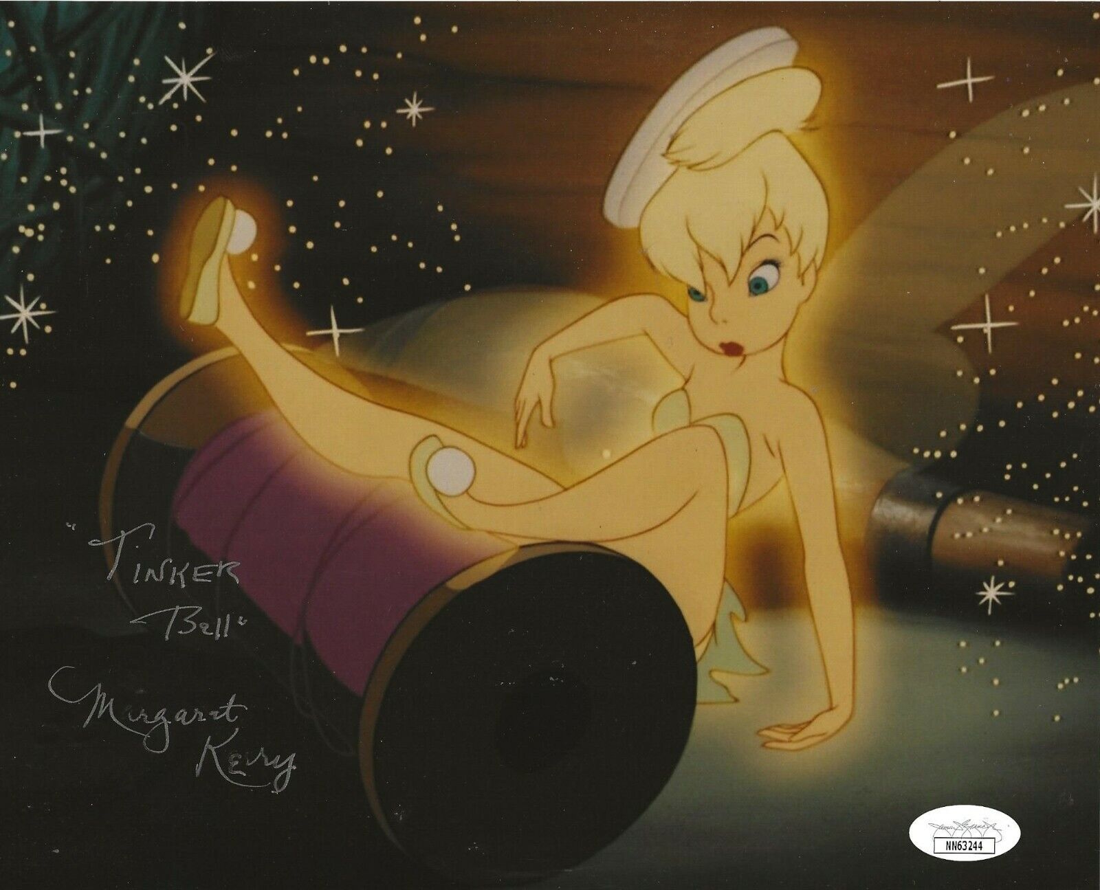 Margaret Kerry signed Disney Peter Pan Tinker Bell 8x10 Photo Poster painting autographed 3 JSA