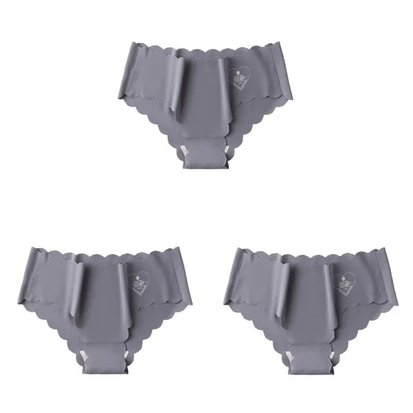 3pcs/lot Sexy Panties For Women Briefs Set Seamless Lingerie Solid Mid-Waist Cotton Panty Female Underpants Underwear Intimates