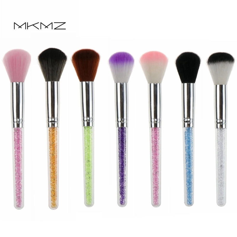 Lady Corrugated Nylon Wool Aluminum Tube Makeup Brushes 1 Piece