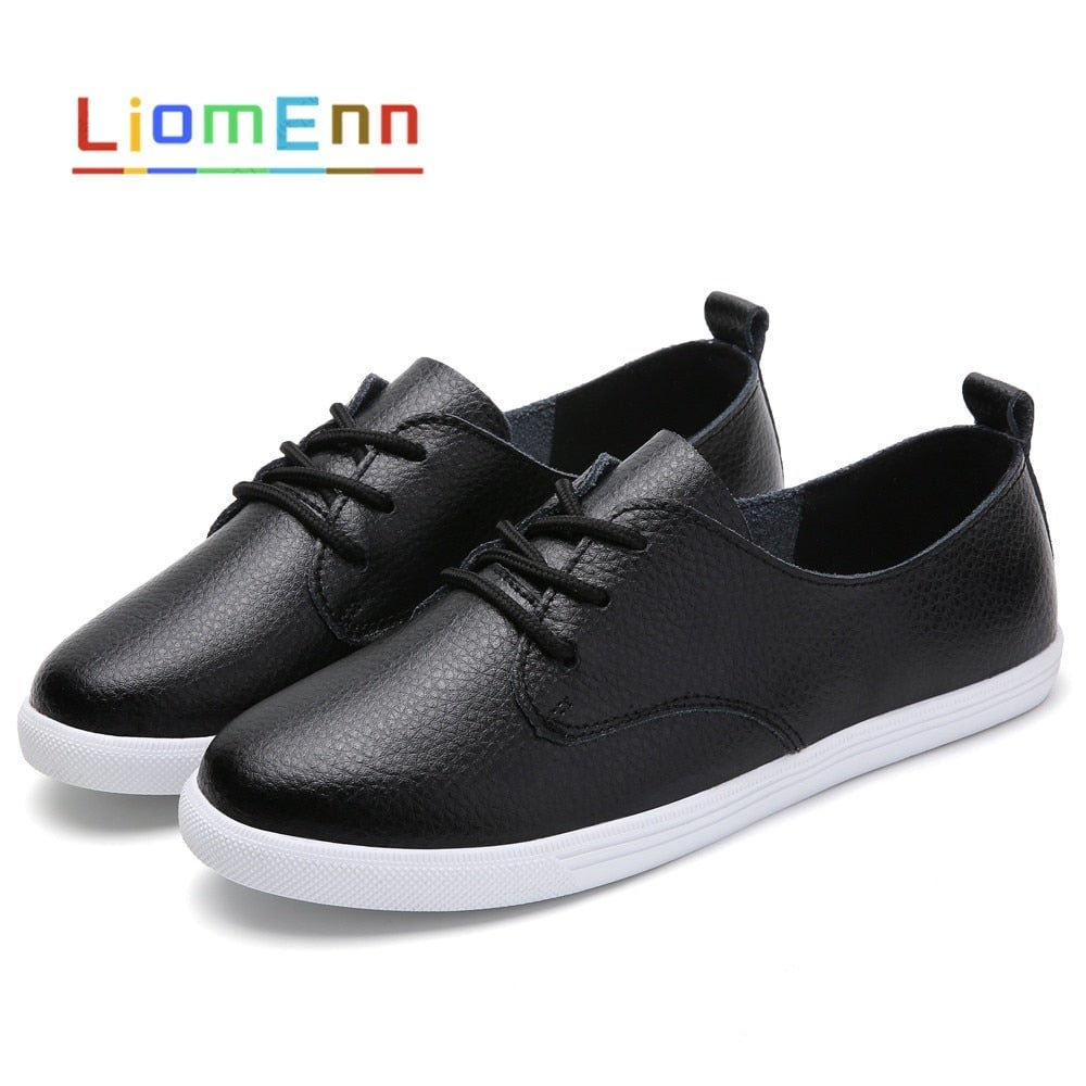 Women's white sneakers women White Flats Leather Sport Casual Shoes Women 2021 Spring Summer tennis shoes Female Ladies Loafers