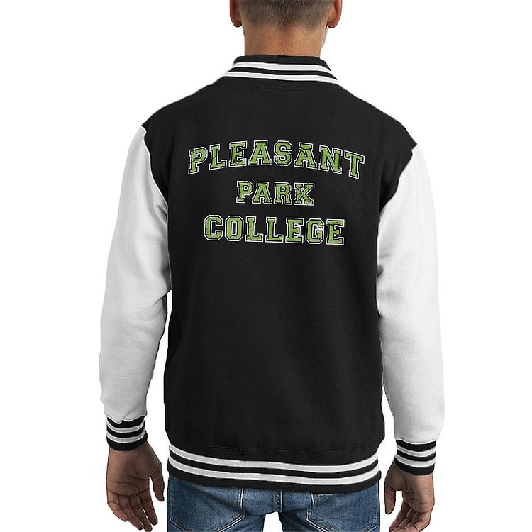 Fortnite Pleasant Park College Varsity Text Kid's Varsity Jacket