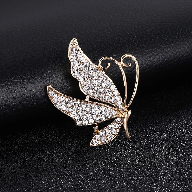 Glam Pin Geometric Alloy Inlay Artificial Pearls Rhinestones Women’S Brooches