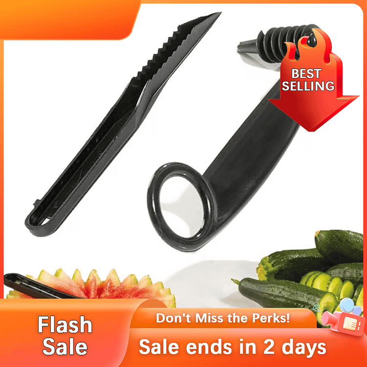 🏆Flash Sale⚡ 50K+ SOLD! Almost Gone-💥Kitchen Spiral and V-Shaped Tools,Best gifts 