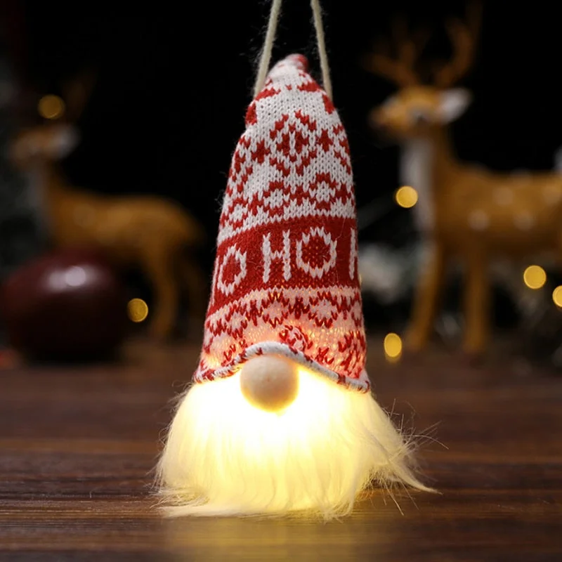 Christmas Home Decoration Gnome Christmas Faceless Doll Artificial Christmas Tree Drop Ornaments Elf Bar Christmas Decoration