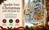 Christmas Diamond Painting Ornament Reindeer Sleigh DIY Kit 9.45x9.45in