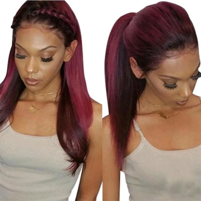 Drenvogue lace predecessor wig with baby hair straight Brazilian Remy hair wig pre-extraction
