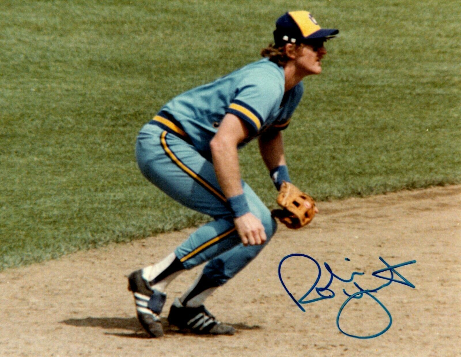 Robin Yount Autographed Signed 8x10 Photo Poster painting ( HOF Brewers ) REPRINT