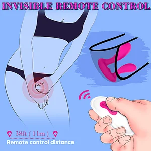 Wireless Remote-Controlled Wearable Vibrator – Vagina and Clitoris Stimulator for Women