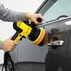 EU Electric Car Polishing Machine with Buffing Sponge Auto Detailing Handheld Polisher Adjustable Speed Scratch Repair Grinding Machine Car Accessories Power Tools