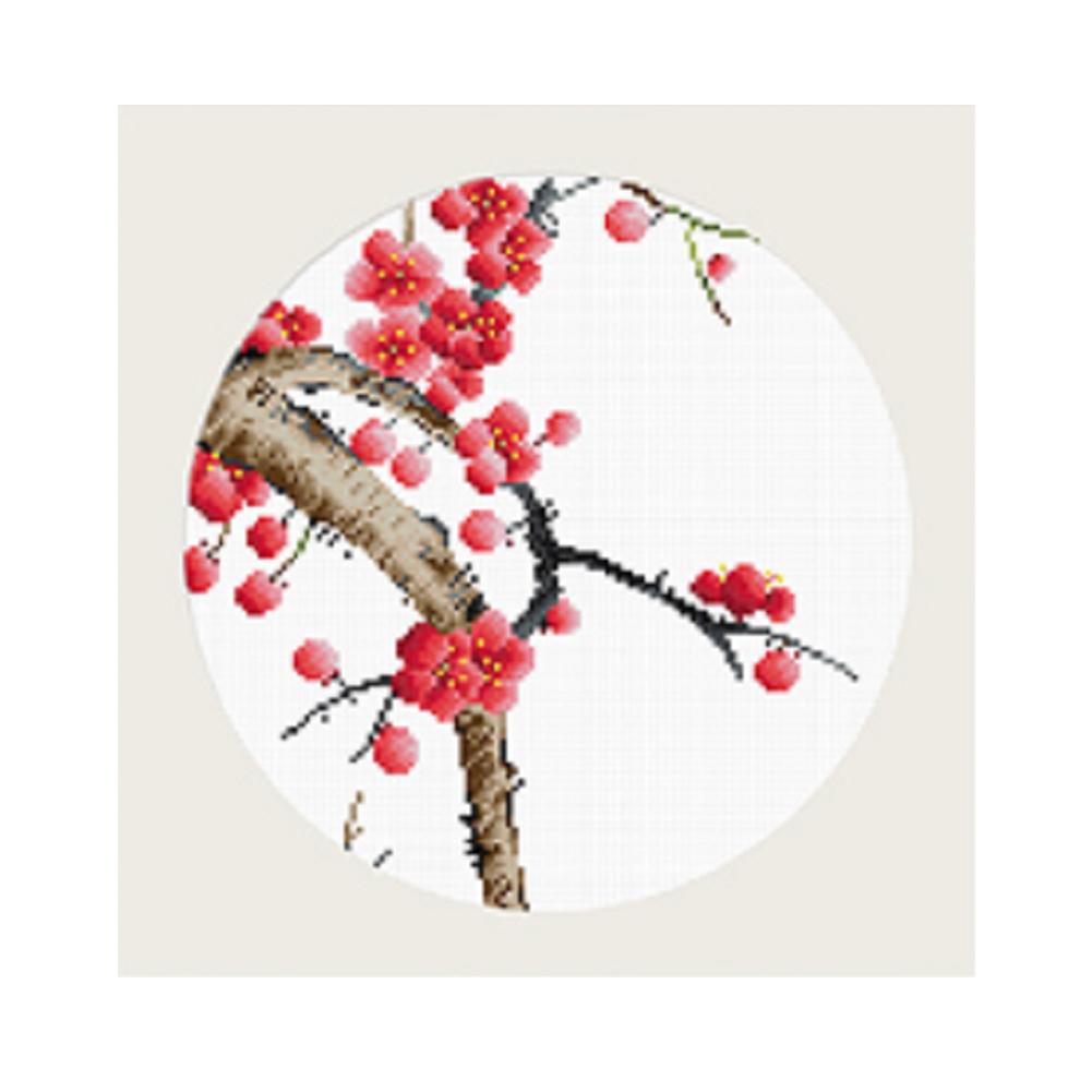 

Plum Blossom - 11CT Stamped Cross Stitch - 37*37CM, 501 Original