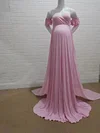 Maternity Photo Shoot Full Pregnancy Chiffon Long Tail Dresses