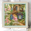 Garden Bungalow-11CT Stamped Cross Stitch 60*60cm/23.62*23.62in(Brand)