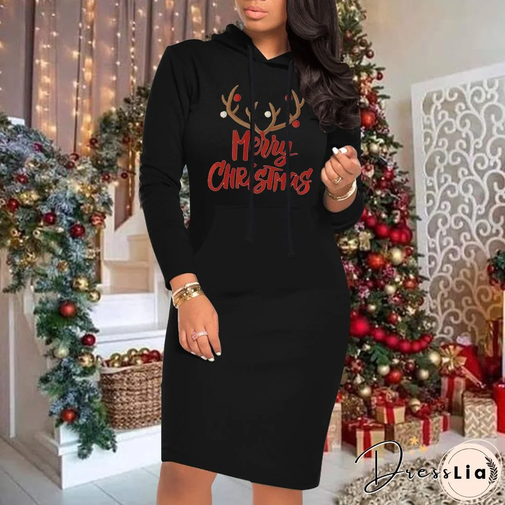 Plus size Long Sleeve Casual Knitting Dress