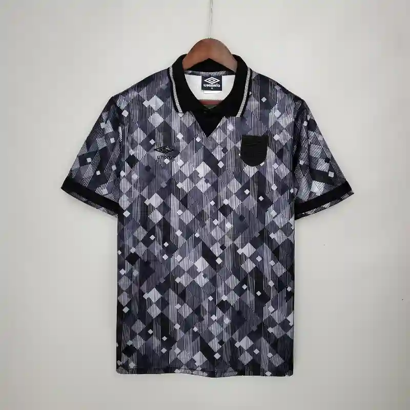 Retro 1990 England Soccer Jersey Away