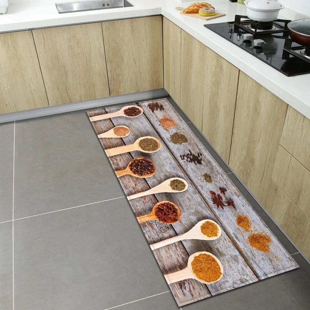 Nordic Kitchen Mat Home Entrance Doormat Bedroom Living Room Decoration Long Rug Hallway Bathroom Balcony Floor Anti-Slip Carpet