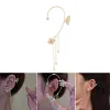 Boucles D'oreilles Fleur Papillon &Eacute;l&eacute;gantes Avec Pompons