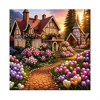 Tulip Path Cottage - Pearls Painting