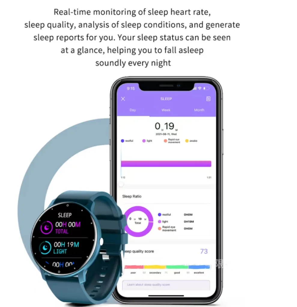 Smart Bracelet Information Reminder Touch Screen Heart Rate Smart Watch