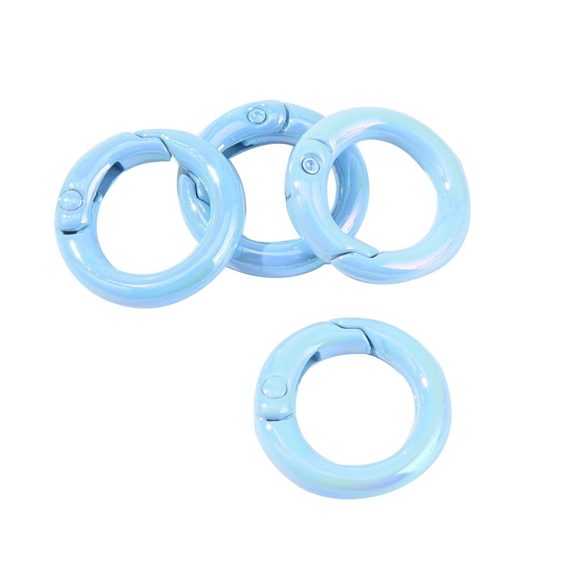 Basic Round Alloy Plating Unisex Bag Pendant Keychain