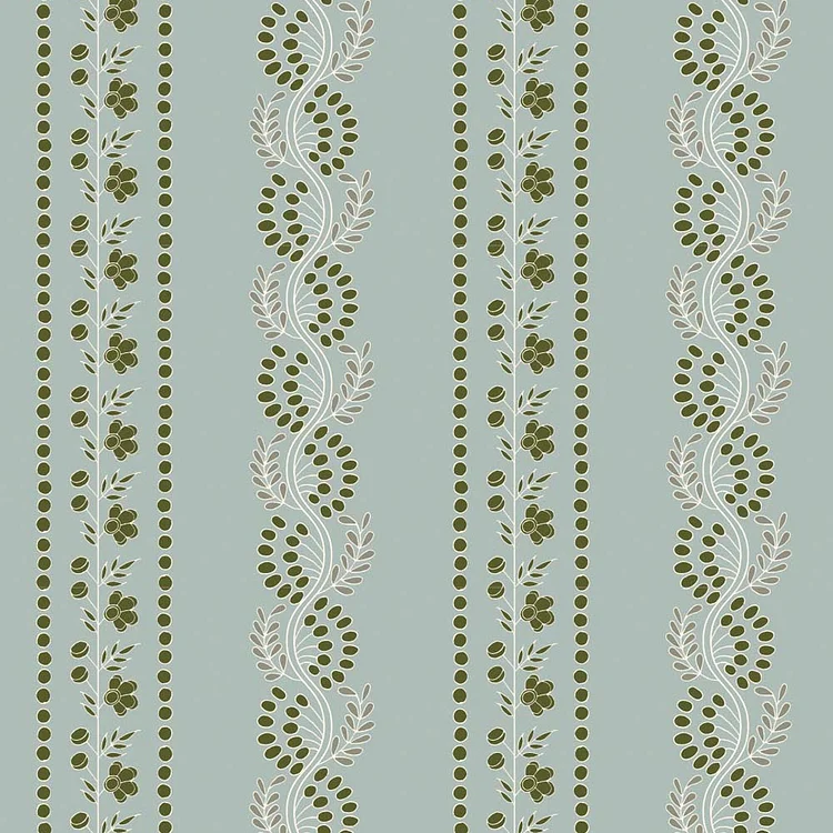 Botanic Stripe Wallpaper