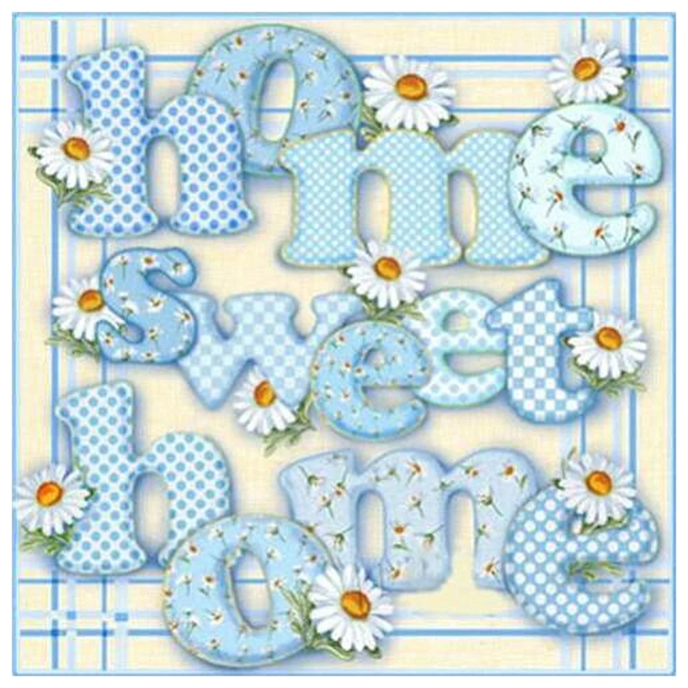 Home Letter - Full Round - Diamond Painting(30*30cm)