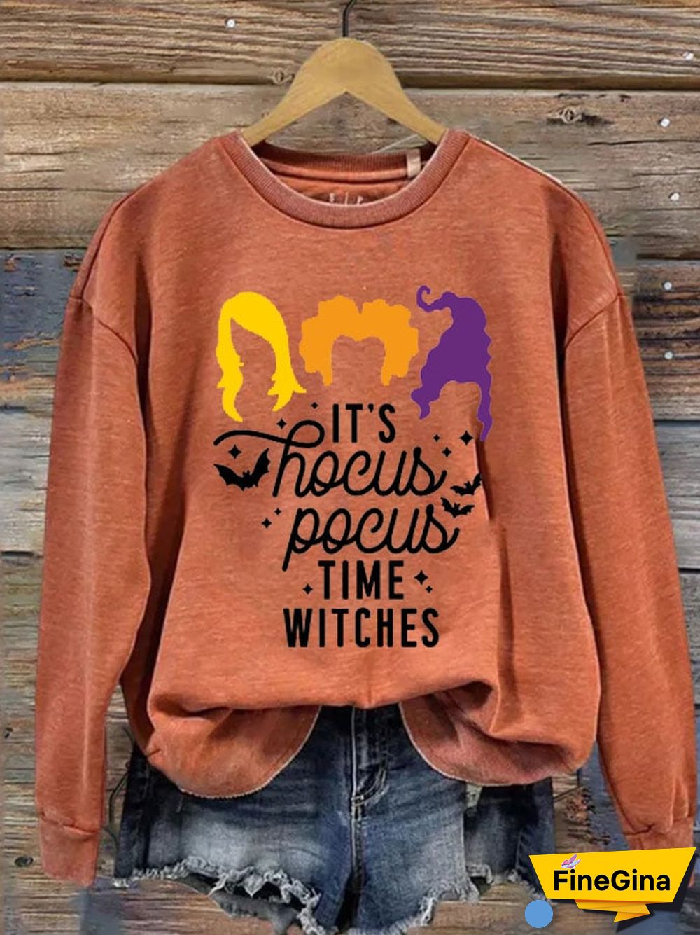 It'S Hocus Pocus Time Witches Women'S Printed Long Sleeve Sweatshirt