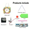 DIY Fruit Diamond Clock Art Pendant Home Wall Decoration Crafts