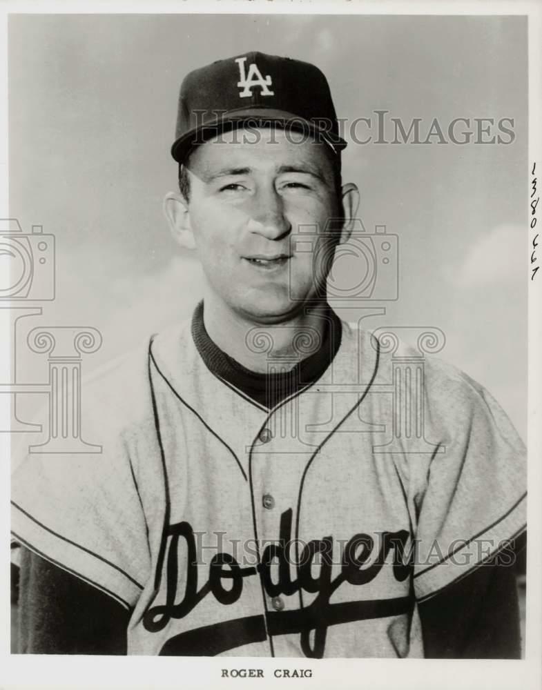 Press Photo Poster painting Los Angeles Dodgers Baseball Player Roger Craig - kfx07022