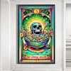 (40*65cm)Skull Card - Full Round Drill Diamond Painting