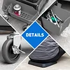 Finnhomy Heavy Duty Mechanic Stool with 330lbs Load Capability, Garage Stool with Wheels, Rolling Creeper with Soft Rubber Cushion Seating for Auto Repair and DIY Home Car Beauty, Gray