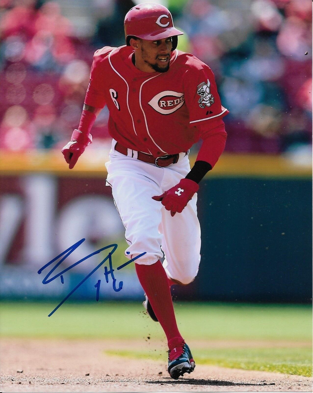 BILLY HAMILTON signed autographed CINCINNATI REDS 8x10 Photo Poster painting w/COA