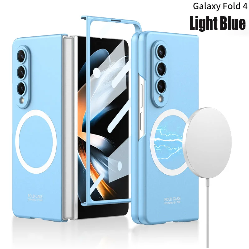 Applicable To Samsung ZFold3/ZFold4 Ultra-Thin Shell Film Wireless Charger Phone Case