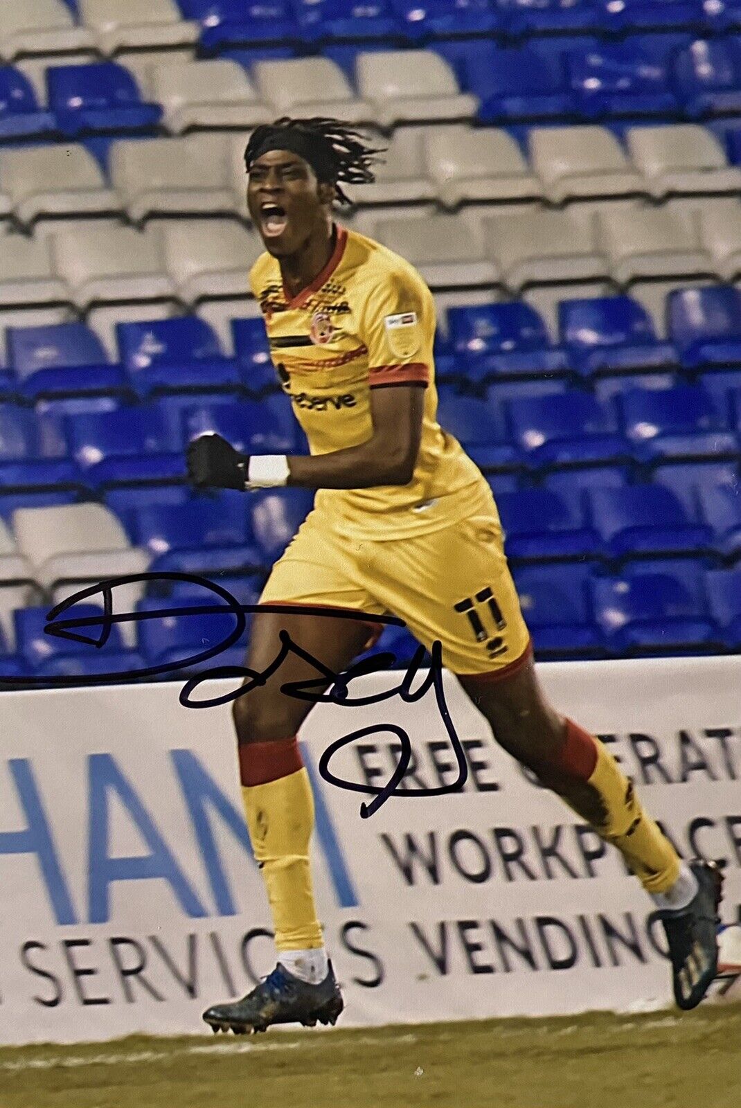 Derick Osei Genuine Hand Signed Walsall 6X4 Photo Poster painting 4