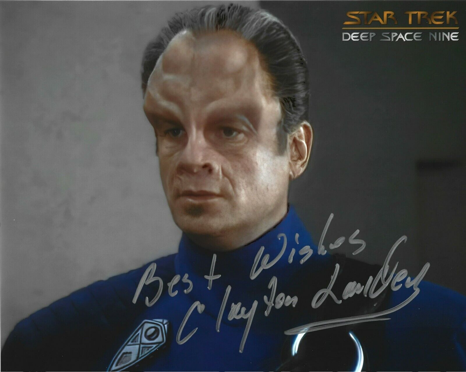 Clayton Landey autographed 8x10 Photo Poster painting COA STAR TREK Deep Space 9