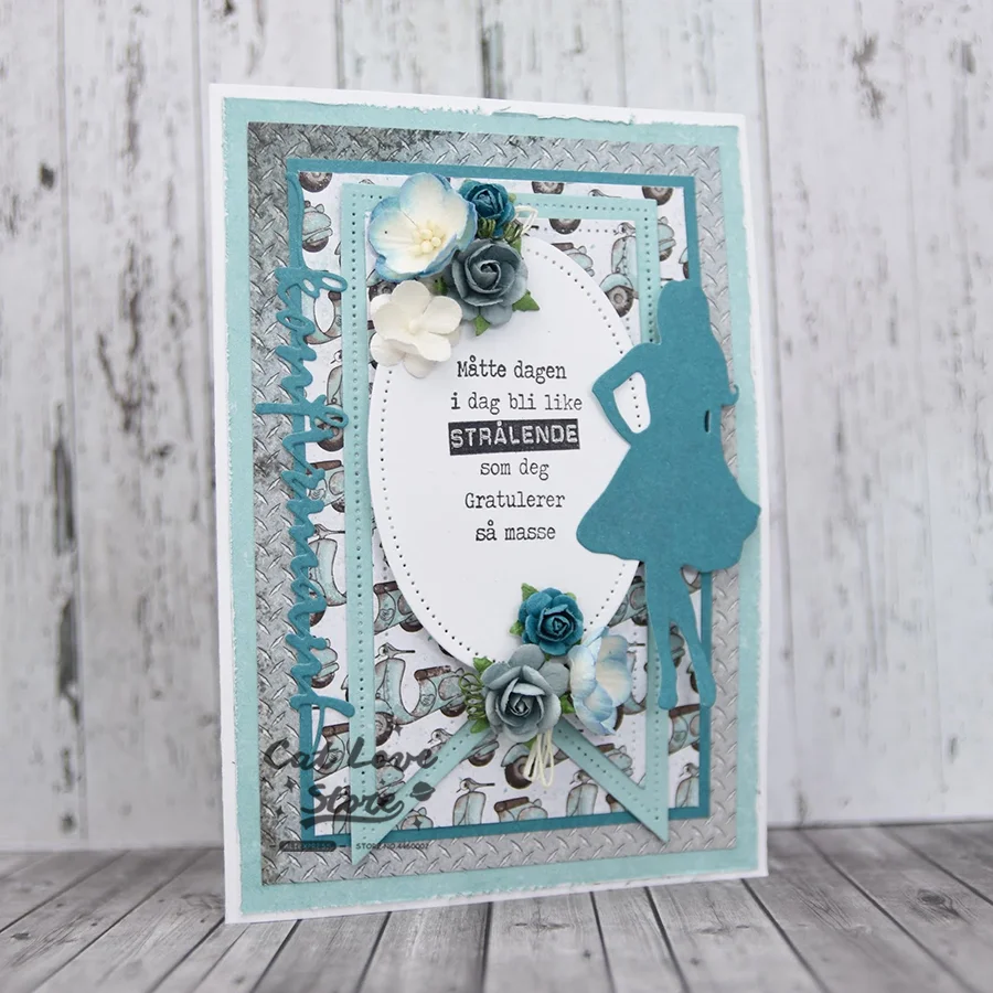 Nigikala Woman Character Metal Cutting Dies Scrapbooking Stencil Die Cuts Card Making Decorative Craft Embossing New Dies For 2023