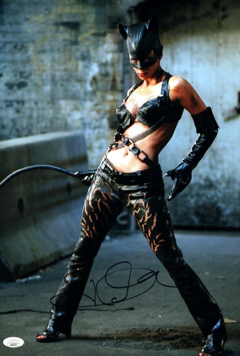 Halle Berry Signed Autographed 12X18 Photo Poster painting Catwoman in Costume JSA LL62173