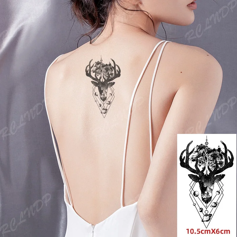 Waterproof Temporary Tattoo Sticker Shark Big Fish Anchor Sea Animal Body Art Flash Tatto Fake Tatoo for Women Men