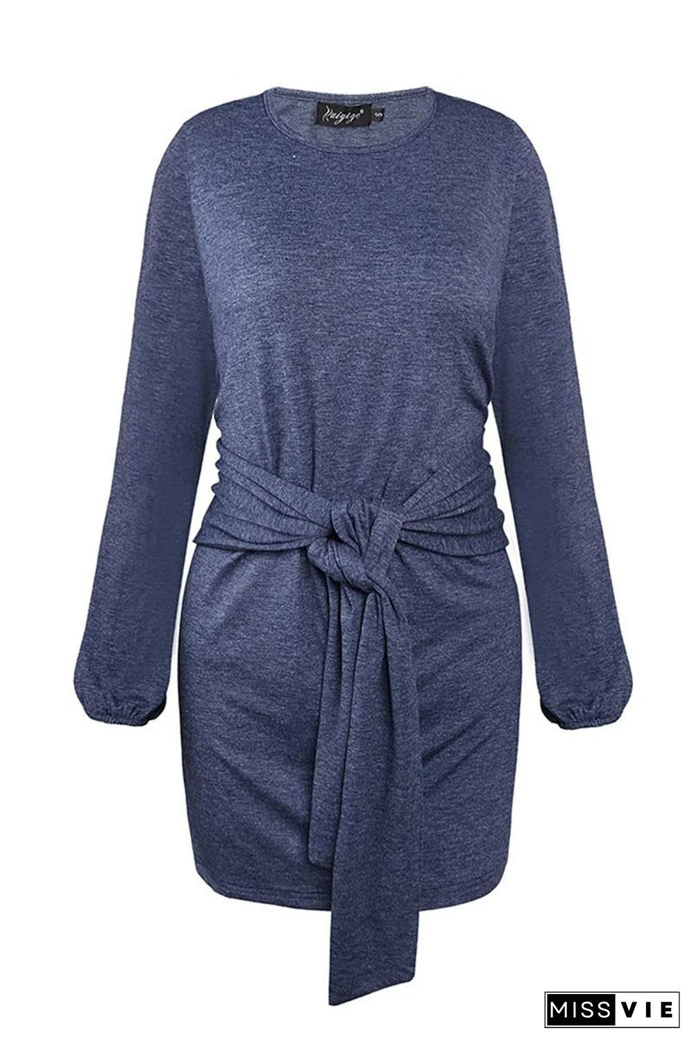 New Mini Dress With Belt(3 Colors)