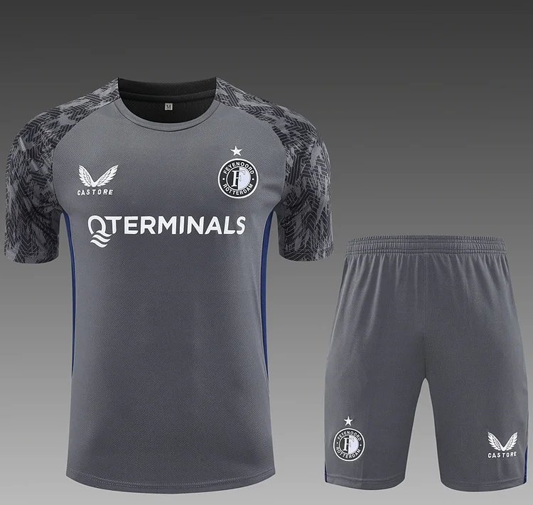 2025-26 Feyenoord dark grey adult short-sleeved shirt