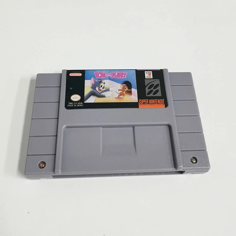 Tom & Jerry SNES For Super Nintendo Entertainment System - 16 Bit US Version Game Cartridge